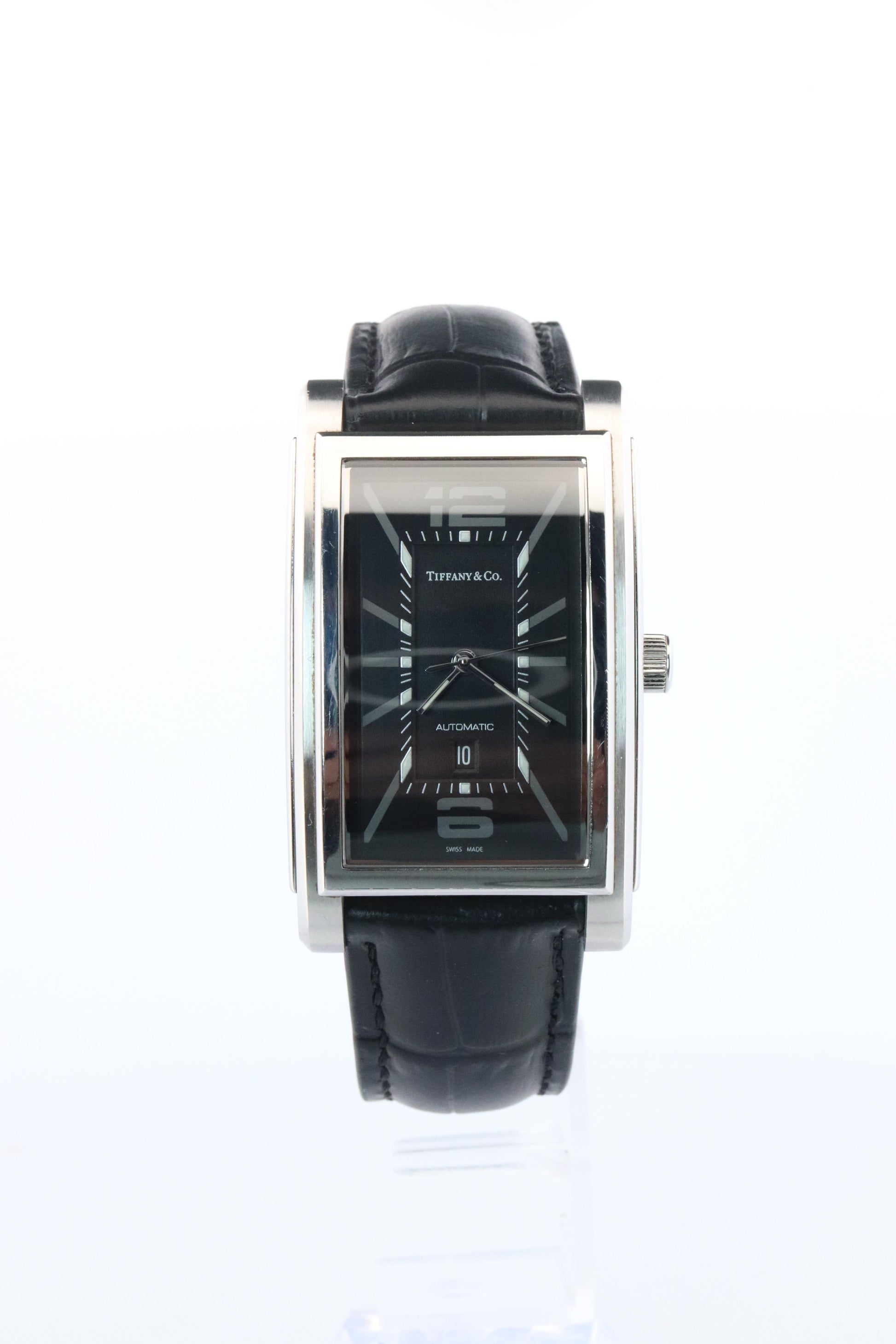 Tiffany and Co Watch. Automatic Tiffany Grand Resonator Mens Tank Watch.