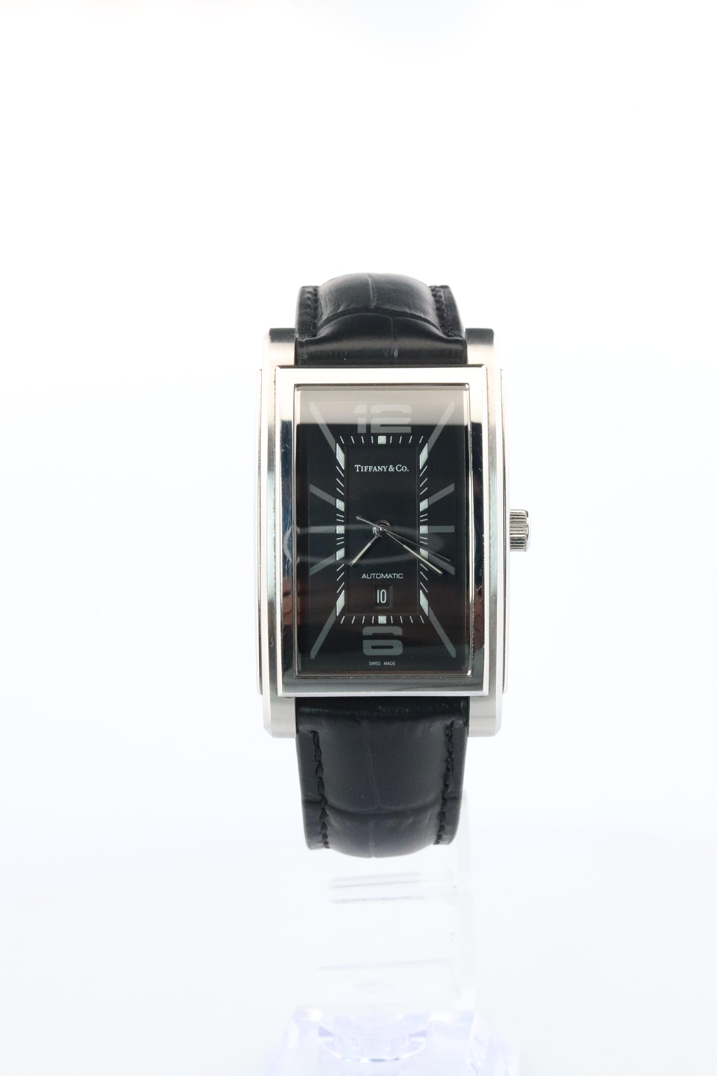 Tiffany and Co Watch. Automatic Tiffany Grand Resonator Mens Tank Watch.