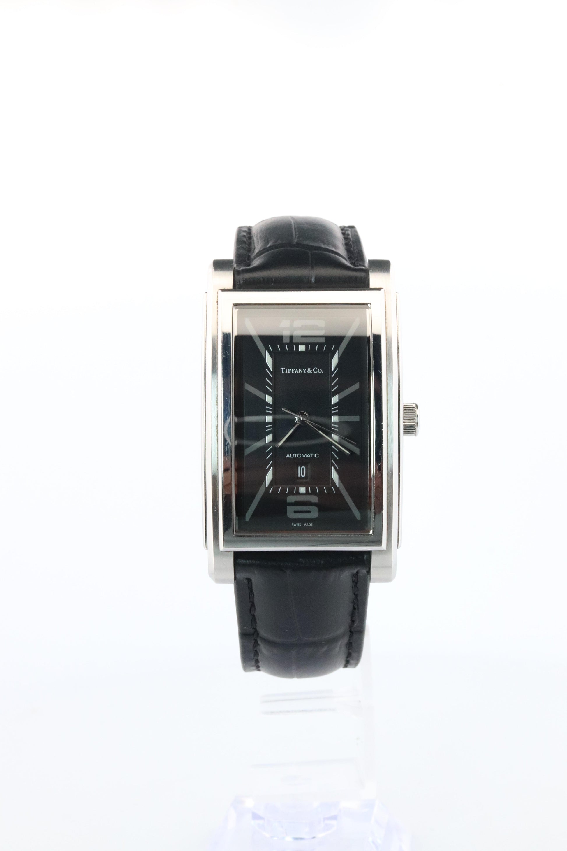 Tiffany and Co Watch. Automatic Tiffany Grand Resonator Mens Tank Watch.