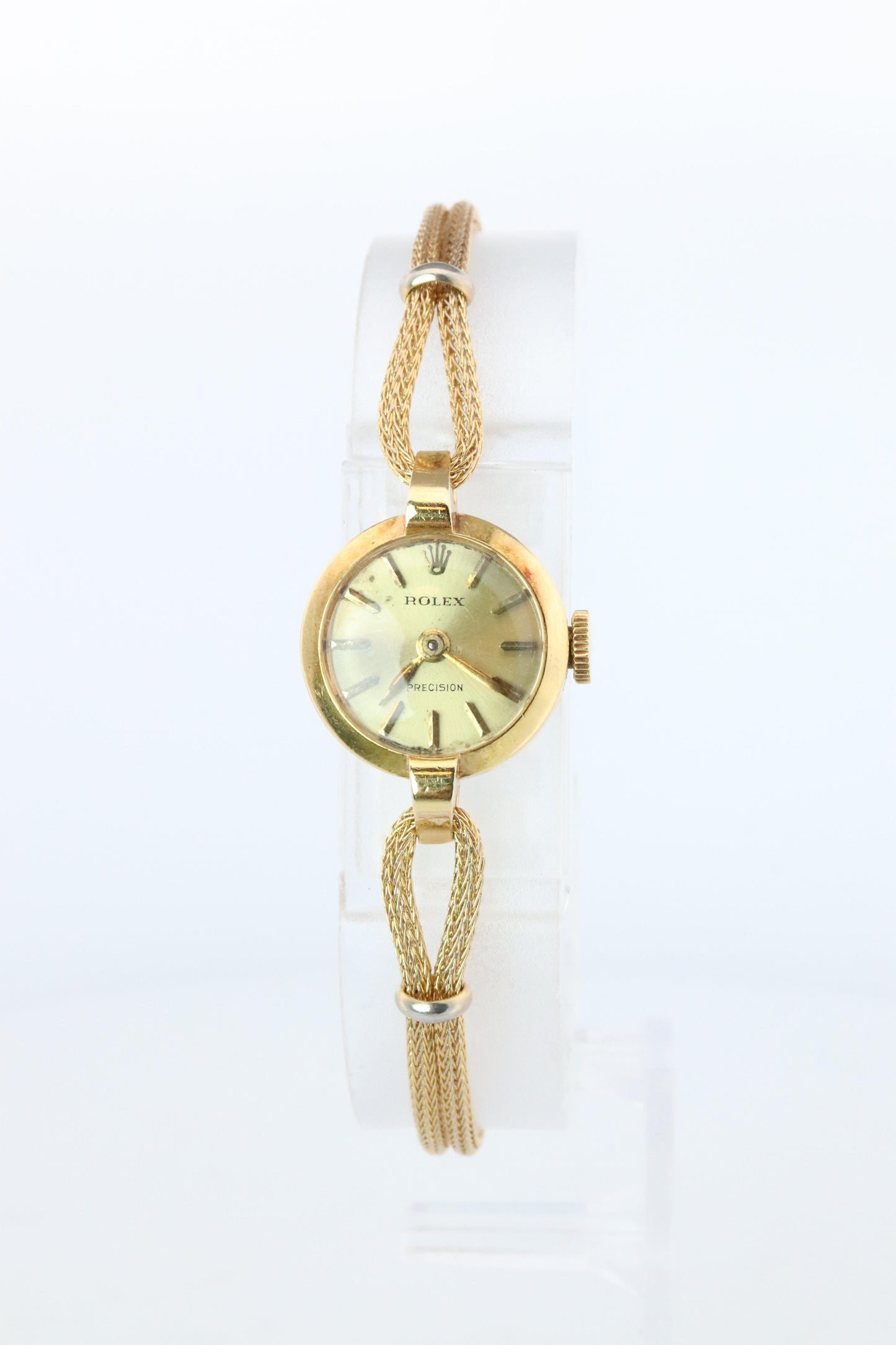 Genuine 18k Rolex Watch. 18k YG Ladies 8106 Dainty Cocktail Ladies Rolex