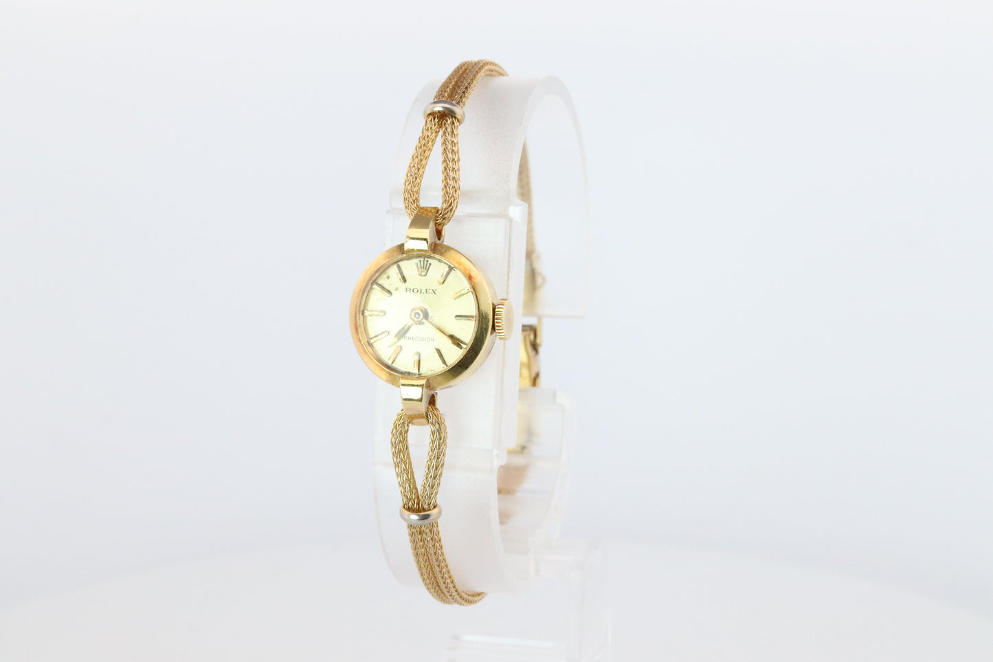 Genuine 18k Rolex Watch. 18k YG Ladies 8106 Dainty Cocktail Ladies Rolex