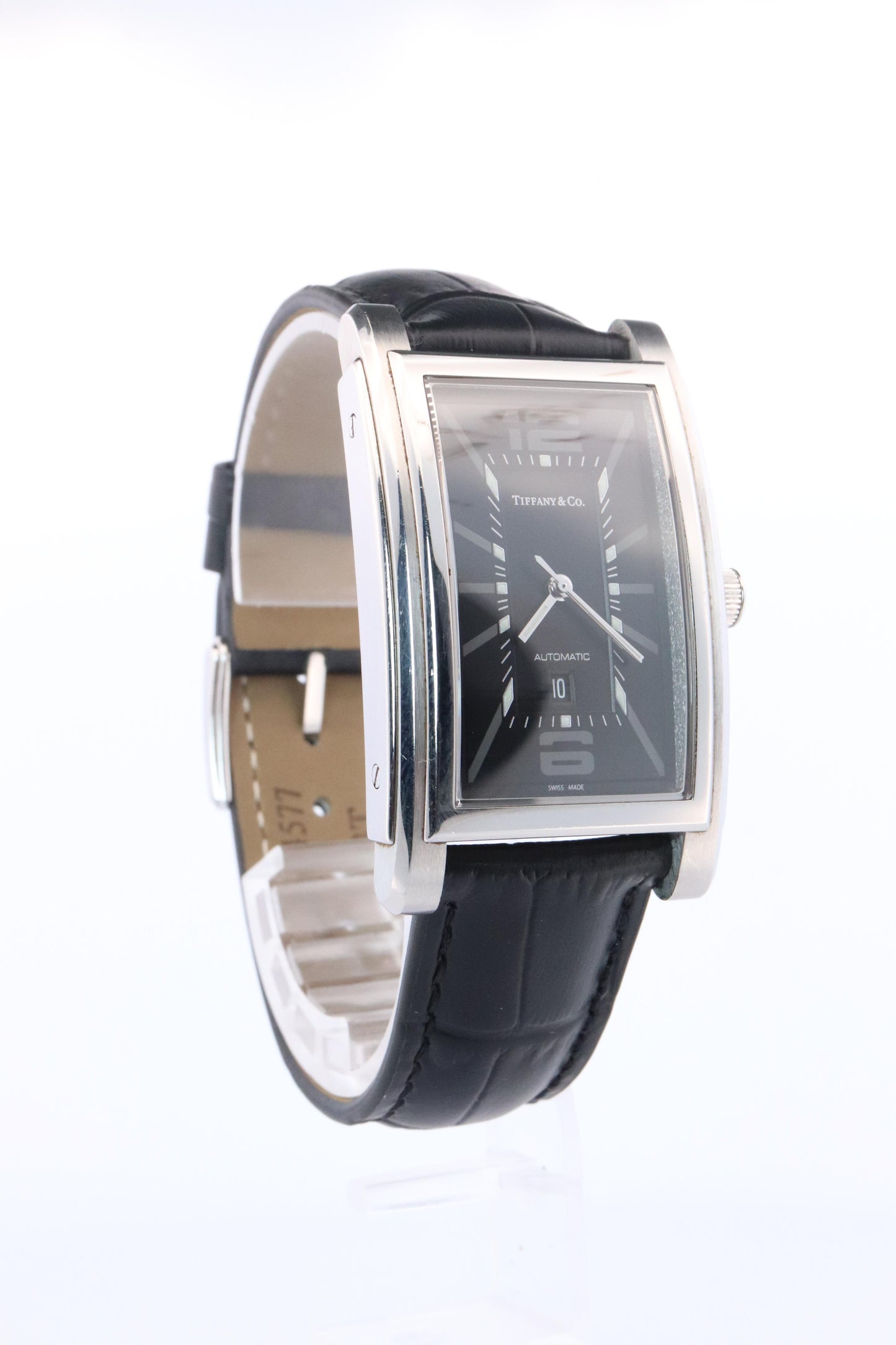 Tiffany and Co Watch. Automatic Tiffany Grand Resonator Mens Tank Watch.