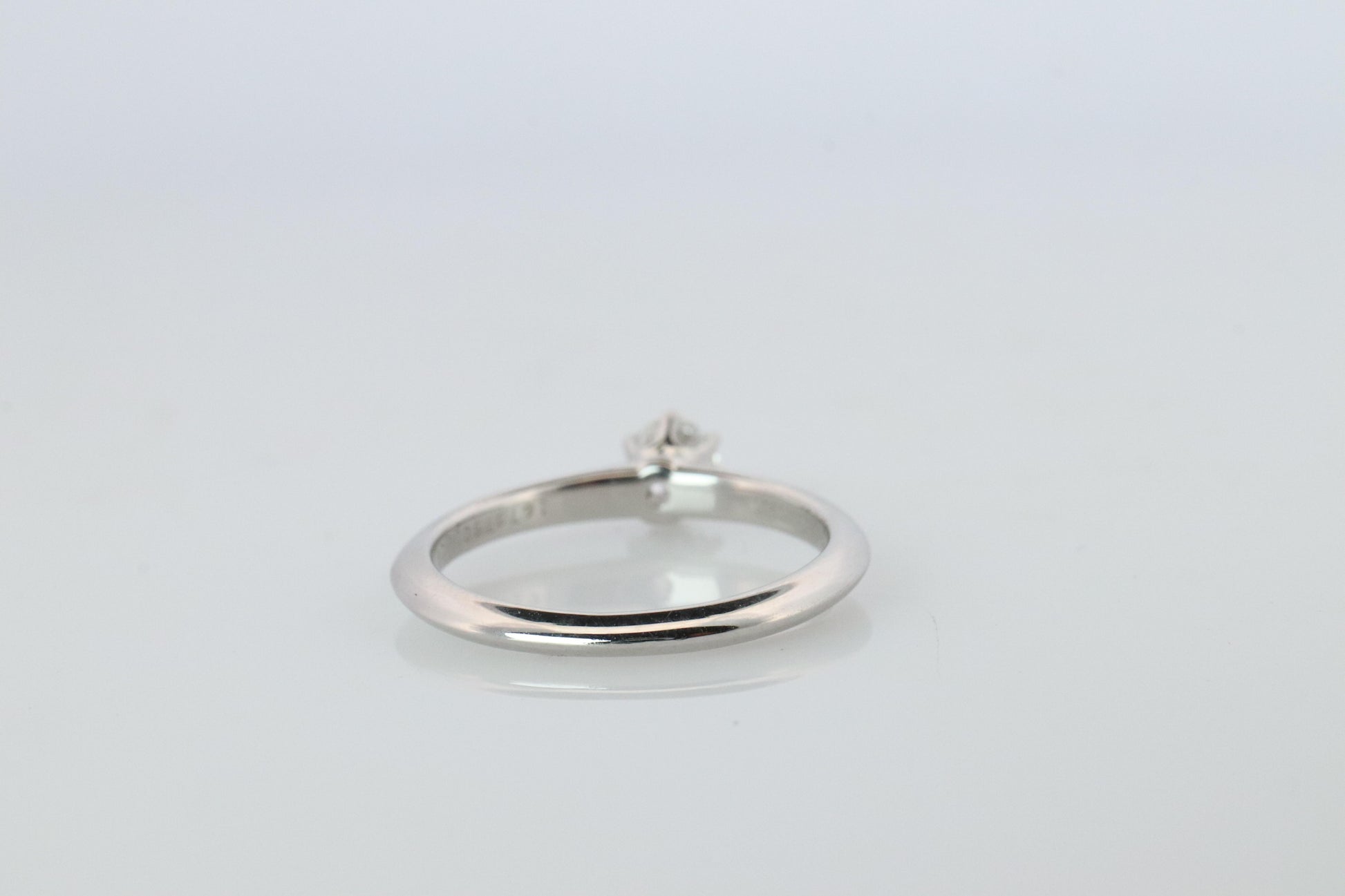 Certified Tiffany and Co Diamond Ring .26ct Tiffany Platinum Engagement ring