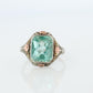 Otsby Barton TOPAZ Ring. 10k Yellow Gold Spinel. OB from Art Deco 1920