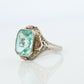 Otsby Barton TOPAZ Ring. 10k Yellow Gold Spinel. OB from Art Deco 1920