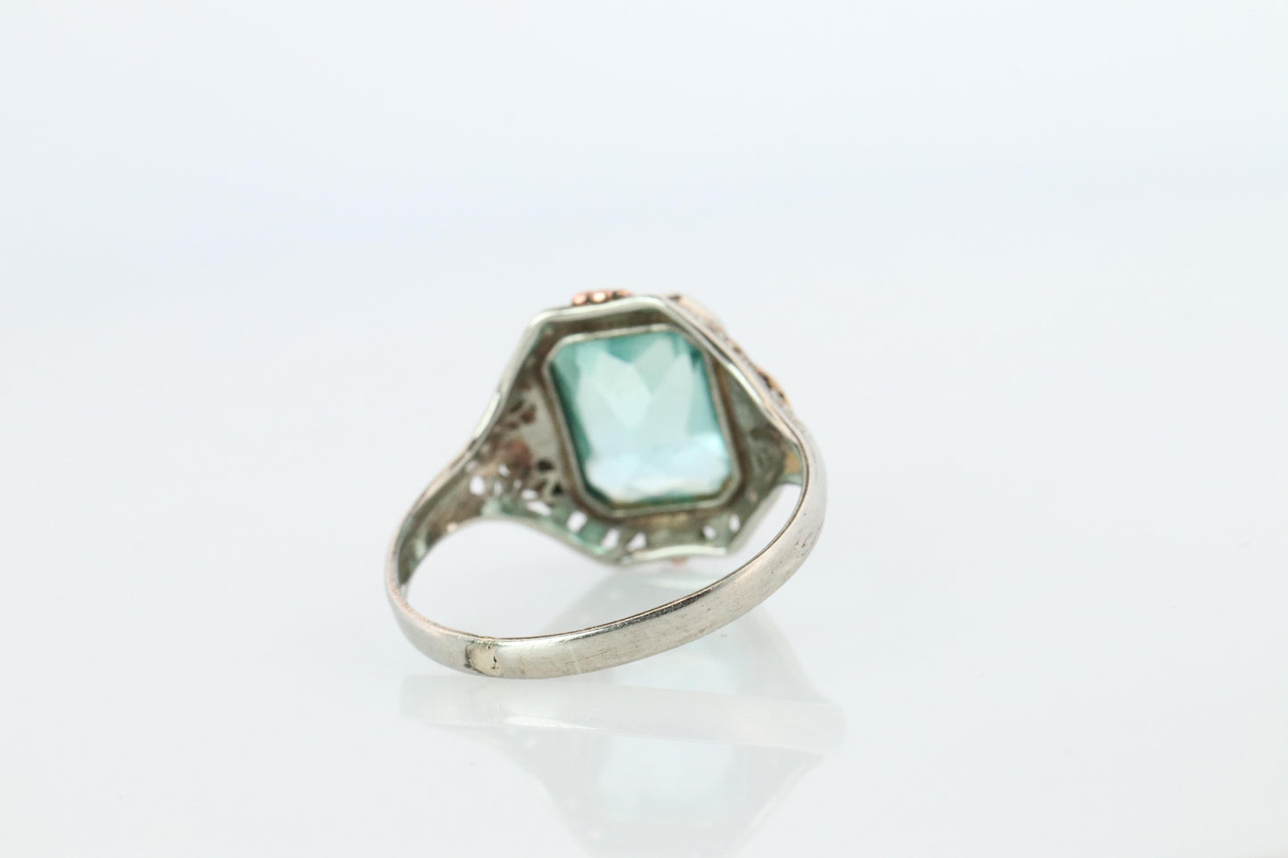 Otsby Barton TOPAZ Ring. 10k Yellow Gold Spinel. OB from Art Deco 1920