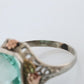 Otsby Barton TOPAZ Ring. 10k Yellow Gold Spinel. OB from Art Deco 1920