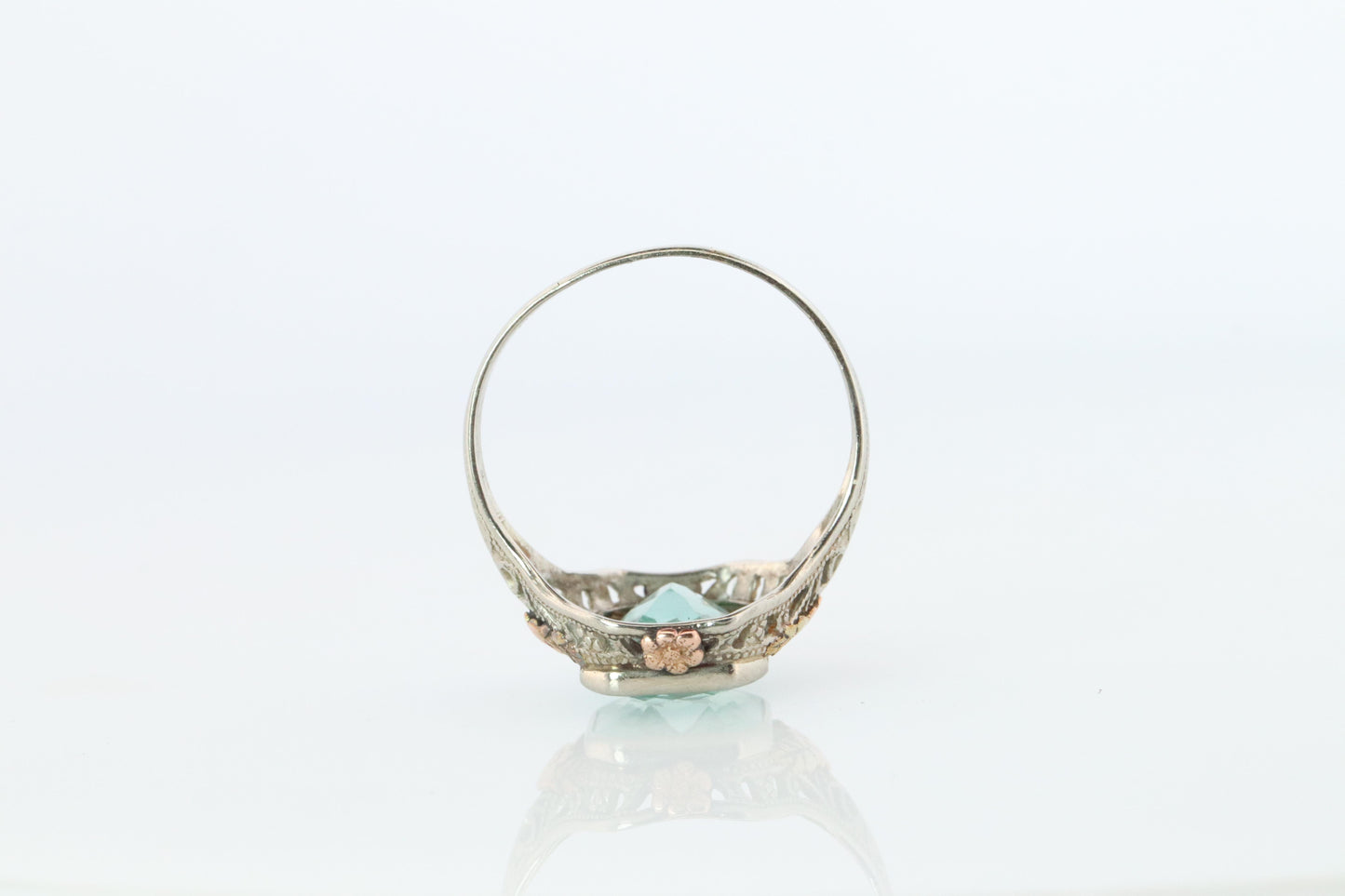 Otsby Barton TOPAZ Ring. 10k Yellow Gold Spinel. OB from Art Deco 1920