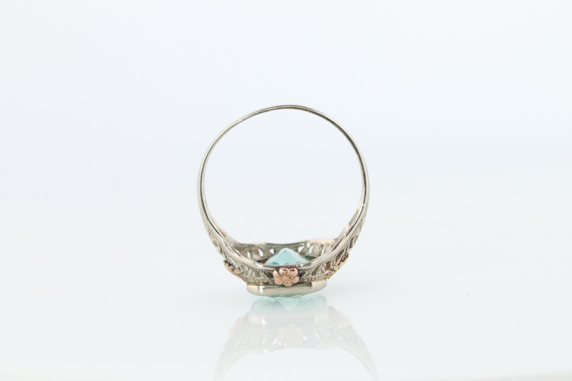 Otsby Barton TOPAZ Ring. 10k Yellow Gold Spinel. OB from Art Deco 1920