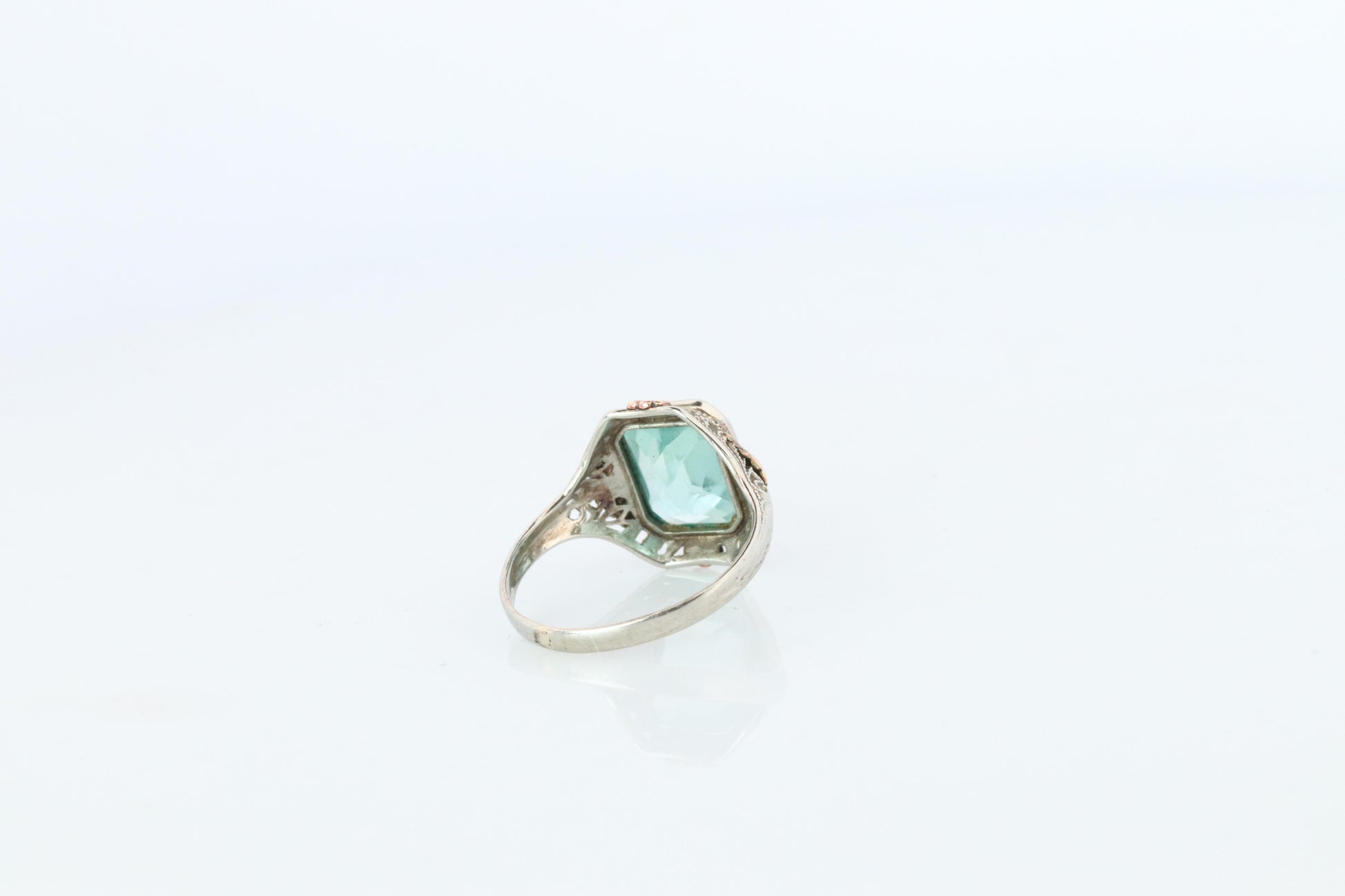 Otsby Barton TOPAZ Ring. 10k Yellow Gold Spinel. OB from Art Deco 1920