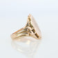 Otsby Barton Signet Ring. 10k Yellow Gold Engraved Initials. OB Art Deco 1920s