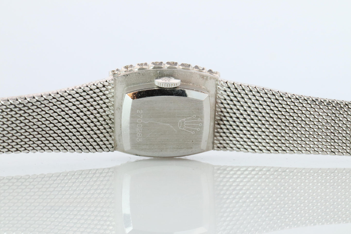 Genuine Diamond Rolex Watch. Ladies 18k Rolex 2195 Manual Watch.