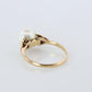 Mikimoto Ring. Vintage 14k Gold Mikimoto Solitaire Pearl ring. Mikimoto Pearl