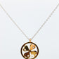 Mikimoto Pendant. Vintage 18k Gold Mikimoto Diamond Round Clover Leaf Necklace.