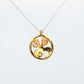 Mikimoto Pendant. Vintage 18k Gold Mikimoto Diamond Round Clover Leaf Necklace.