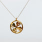 Mikimoto Pendant. Vintage 18k Gold Mikimoto Diamond Round Clover Leaf Necklace.