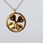 Mikimoto Pendant. Vintage 18k Gold Mikimoto Diamond Round Clover Leaf Necklace.
