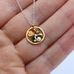 Mikimoto Pendant. Vintage 18k Gold Mikimoto Diamond Round Clover Leaf Necklace.