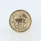 14k Gold Signet Ring with a 2 Pence Bermuda Hogge Coin.