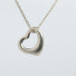 Tiffany and Co Heart Pendant. Platinum Tiffany Elsa Peretti Heart Necklace