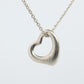 Tiffany and Co Heart Pendant. Platinum Tiffany Elsa Peretti Heart Necklace