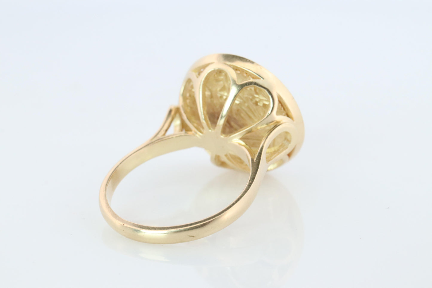 14k Gold Signet Ring with a 2 Pence Bermuda Hogge Coin.