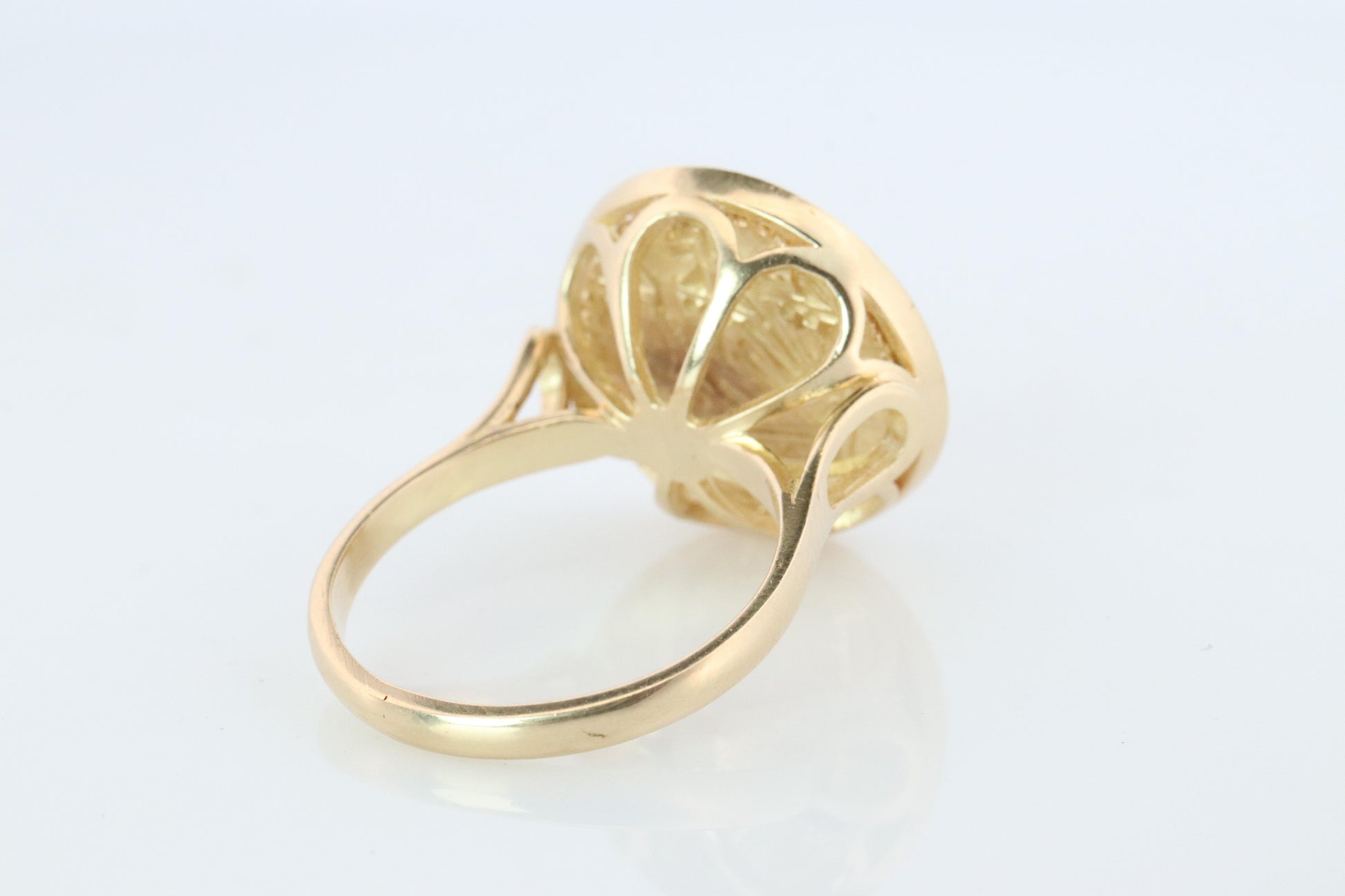 14k Gold Signet Ring with a 2 Pence Bermuda Hogge Coin.