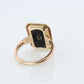 10k ONYX Diamond ring. Vintage Budlong, Dockert & Armstrong BDA ring