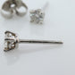 Tiffany & Co Diamond Stud Earrings. Platinum T&CO Diamond Studs.