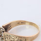 14k/10k Diamond Ruby Daisy Ornate band. Engraved Intricate designs.