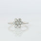 Tiffany and Co. Diamond Ring. Platinum Enchant Flower Diamond Band.