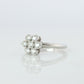 Tiffany and Co. Diamond Ring. Platinum Enchant Flower Diamond Band.
