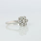 Tiffany and Co. Diamond Ring. Platinum Enchant Flower Diamond Band.