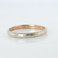 18k Antique 1890s White Gold Embossed Band.