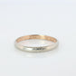 18k Antique 1890s White Gold Embossed Band.