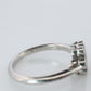 Tiffany and Co. Diamond Ring. Platinum Enchant Flower Diamond Band.