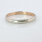 18k Antique 1890s White Gold Embossed Band.