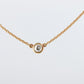 Vintage Tiffany Co Necklace Elsa Peretti Diamond by the Yard 0.10ct Solitaire 1P