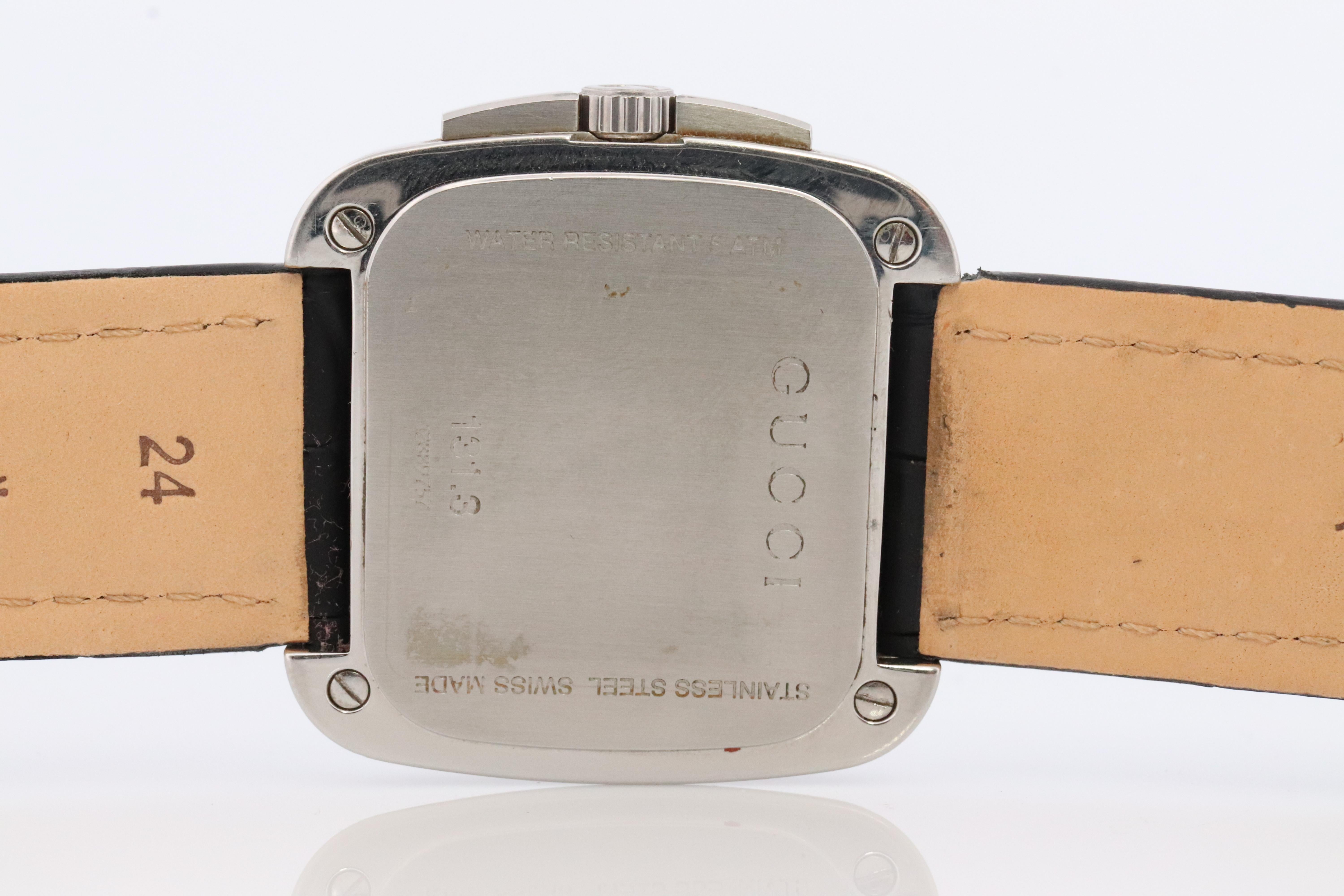 Gucci Coupe Big Date 131.1 SS shops Quartz Men's Watch