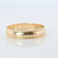 14k Milgrain Wide Band. 14k Yellow Gold Engraved Edging Wedding Ring.