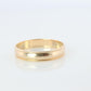 14k Milgrain Wide Band. 14k Yellow Gold Engraved Edging Wedding Ring.