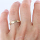 14k Milgrain Wide Band. 14k Yellow Gold Engraved Edging Wedding Ring.