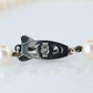 MIKIMOTO 14k White Gold Pearl Necklace. 7mm Pearls Chocker Necklace.