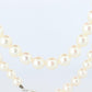 MIKIMOTO 14k White Gold Pearl Necklace. 7mm Pearls Chocker Necklace.