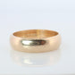 14k Wide band. Comfort Fit 6mm Wide Wedding ring yellow Gold.