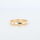 14k Knife Edge band. 14k RAMCO vintage 3mm Yellow Gold Ring.