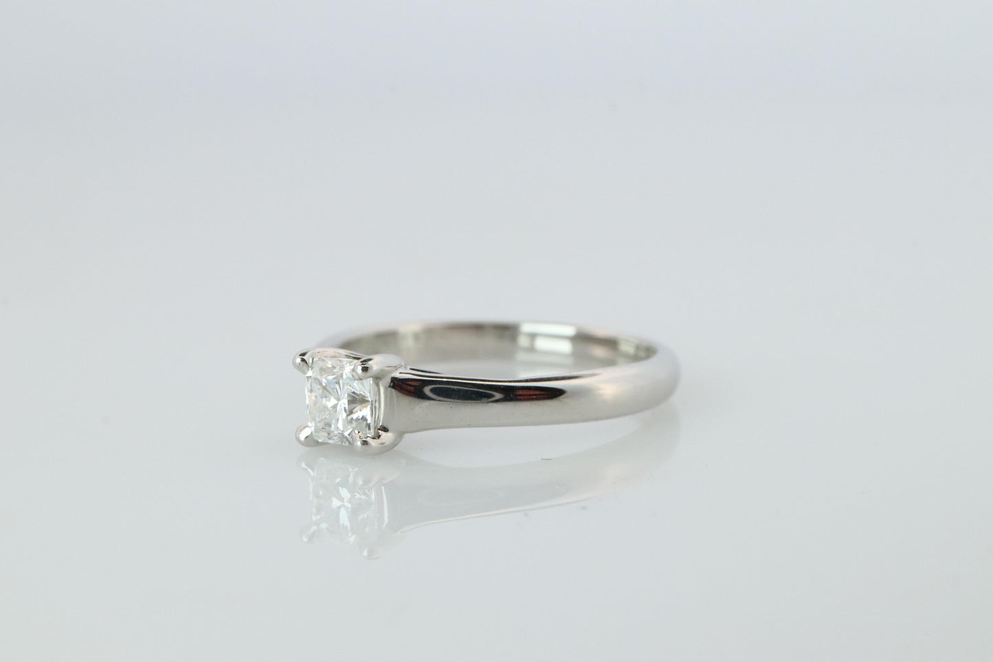 Certified Tiffany and Co Diamond Ring .28ct Tiffany Platinum Lucida Engagement