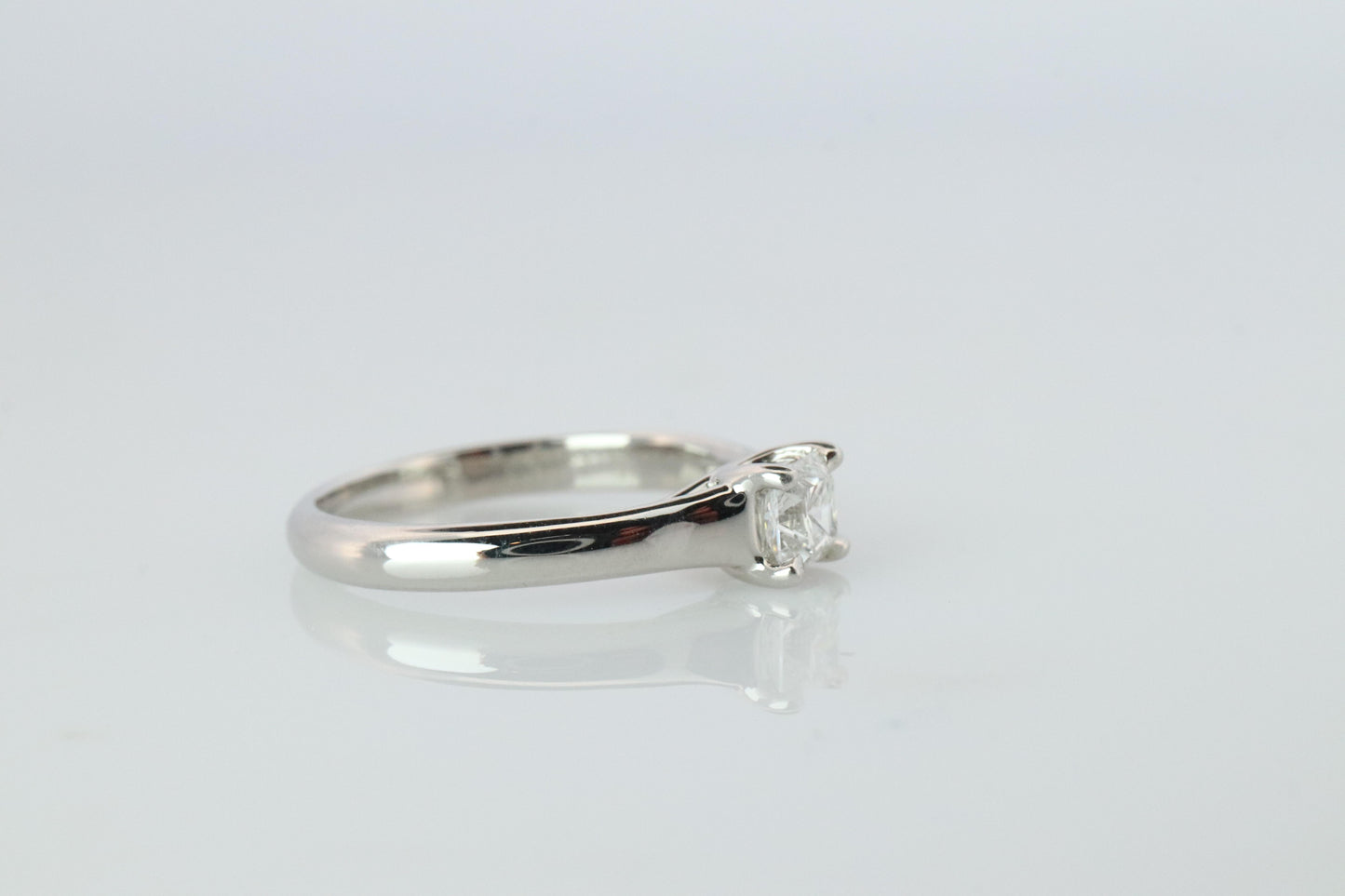 Certified Tiffany and Co Diamond Ring .28ct Tiffany Platinum Lucida Engagement
