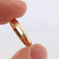 14k Knife Edge band. 14k RAMCO vintage 3mm Yellow Gold Ring.