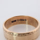 9k Antique Gold Band. Made by E. Tiessen South Africa.